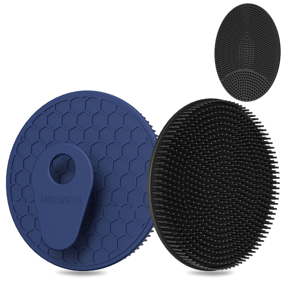 INNERNEED front view showing compact silicone scrubber and color contrast