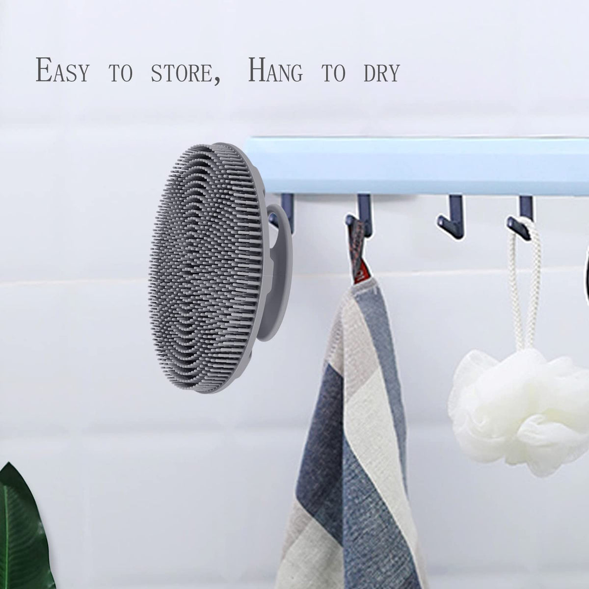 INNERNEED hanging in bathroom illustrating fast-dry storage reduces bacteria