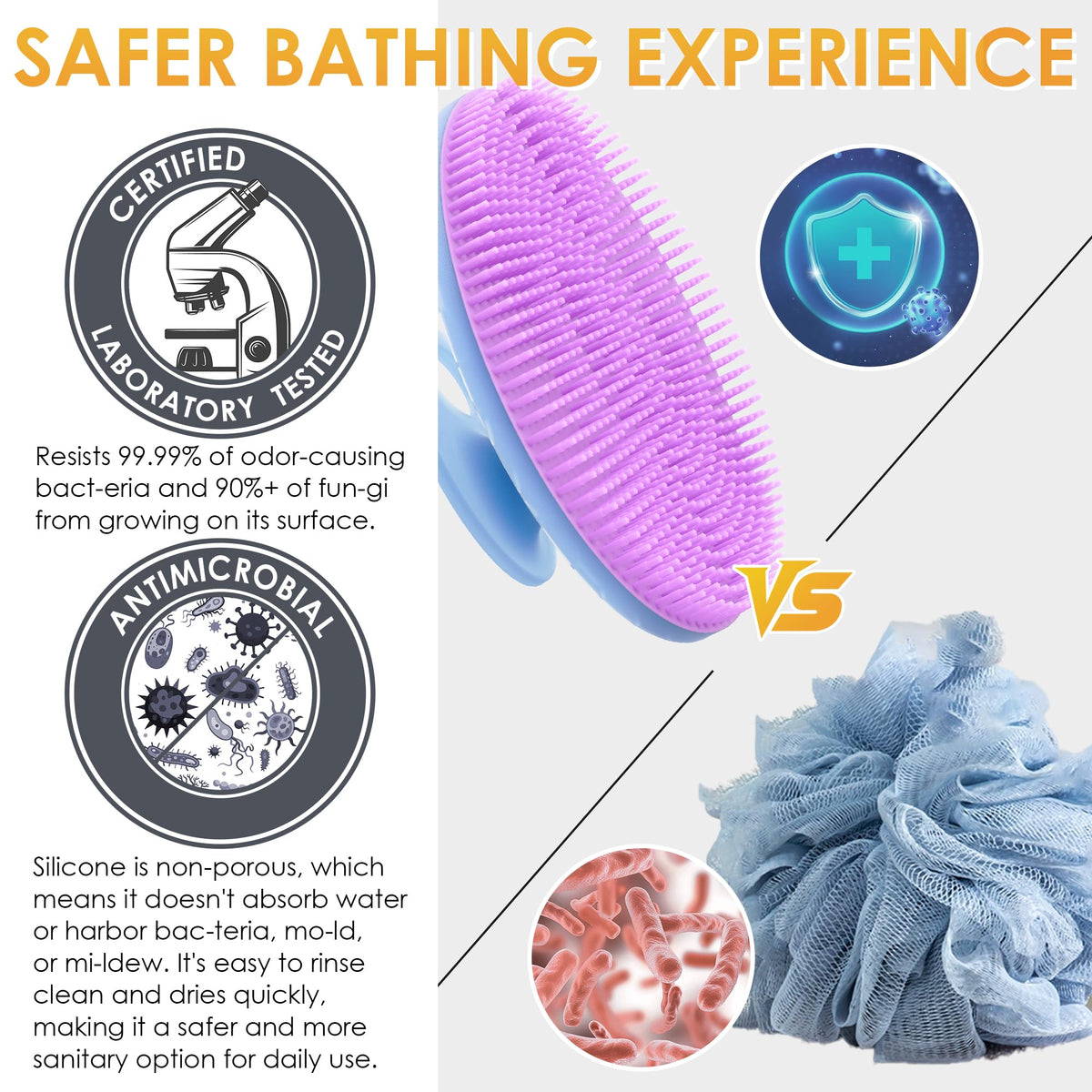 INNERNEED being used in shower to illustrate comfortable cleansing and spa-like massage