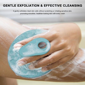 INNERNEED scrubber creating lather with body wash for effective cleansing