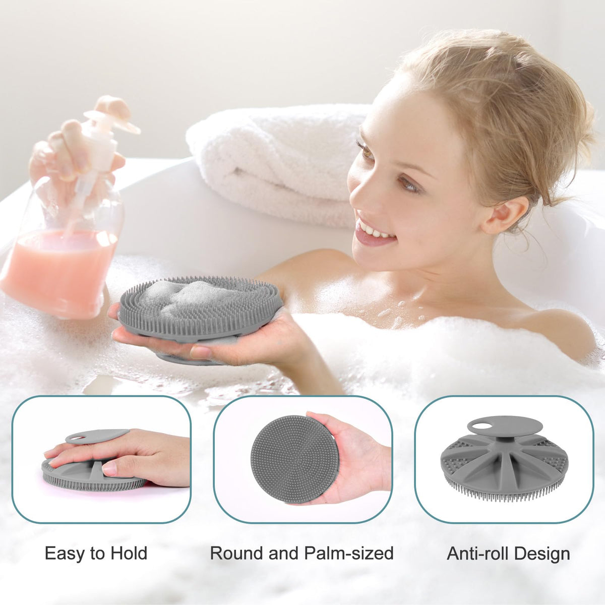 INNERNEED side view of ergonomic handle offering secure wet grip comfort