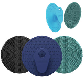 INNERNEED scrubber used on shoulder area showing reach and gentle cleaning