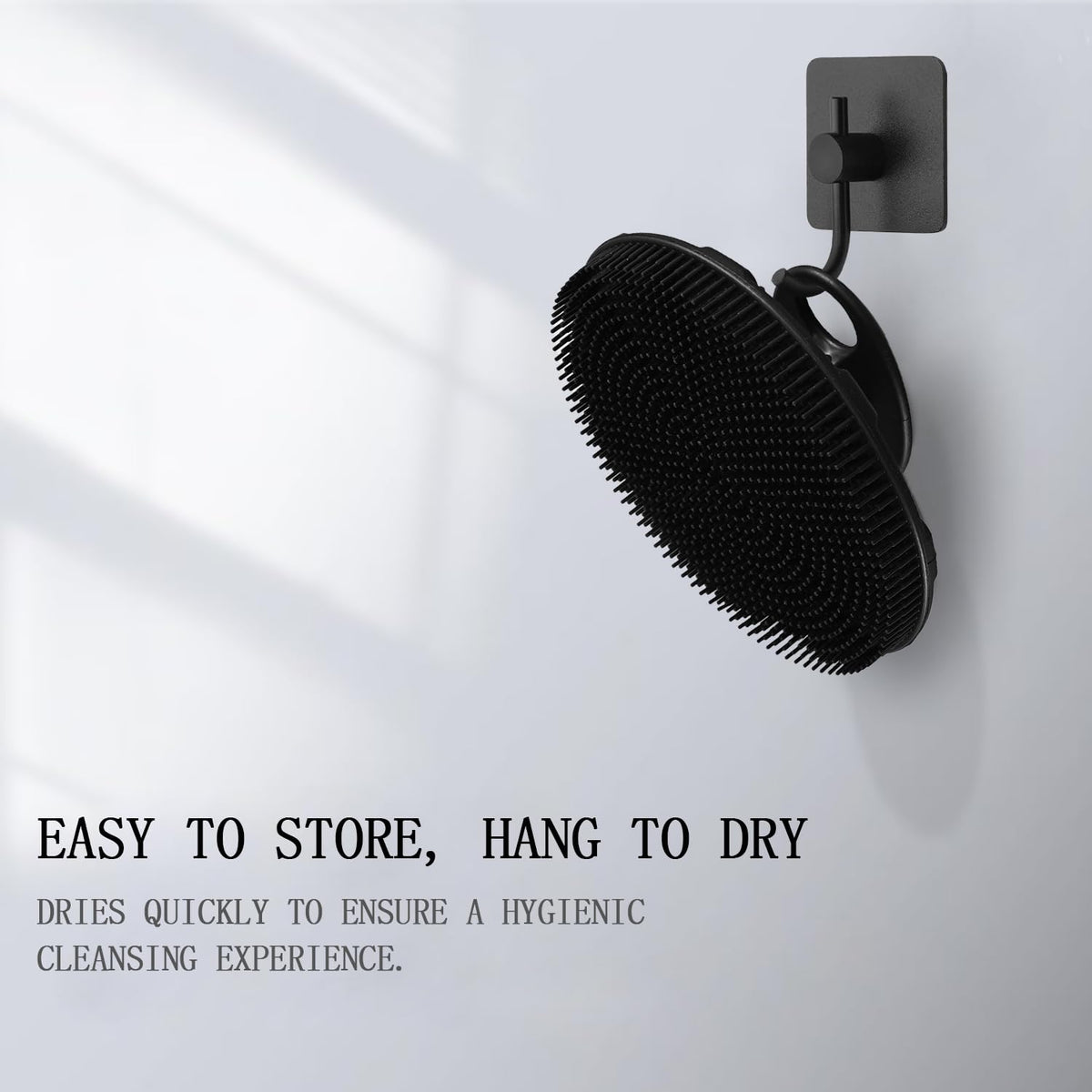 INNERNEED rinsing under water showing quick-drying, easy-to-clean silicone material