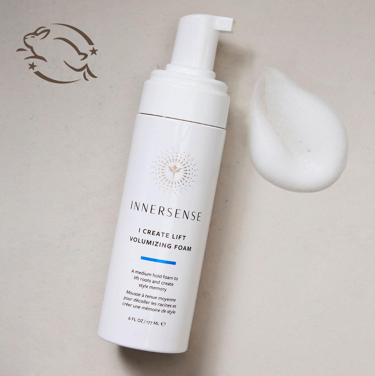 INNERSENSE being applied to damp hair to add volume and shape at roots