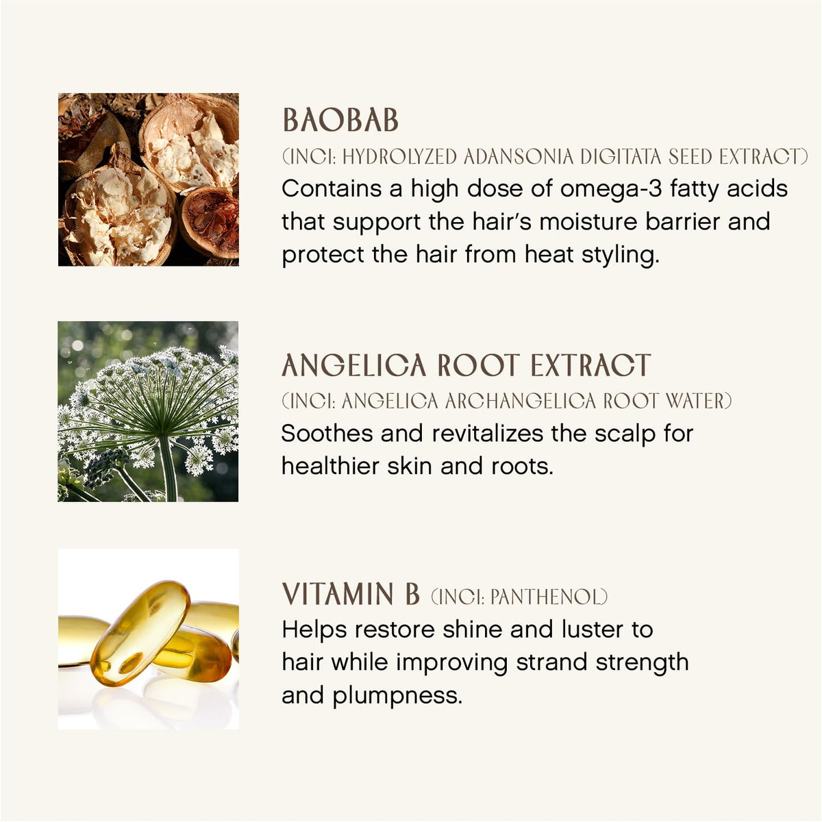 INNERSENSE being applied to damp hair for thermal protection benefit
