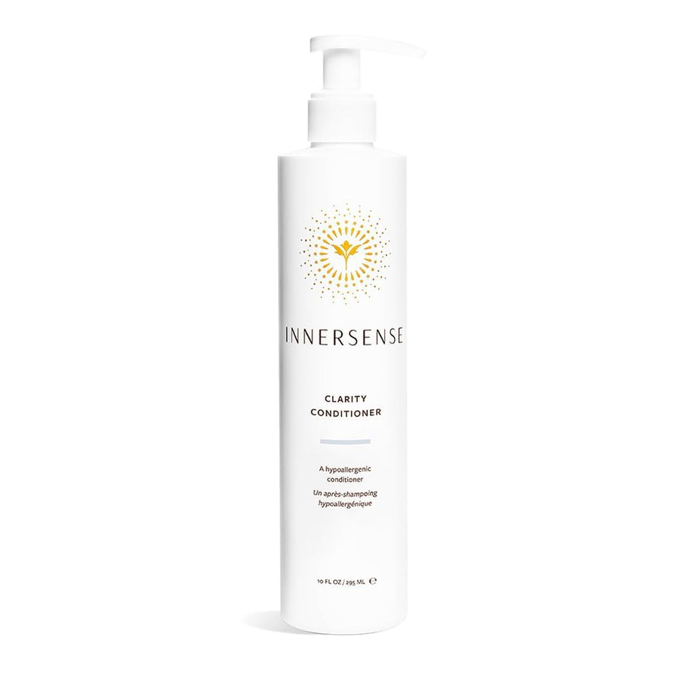 INNERSENSE bottle front view showing label and size for clear product identification and benefit