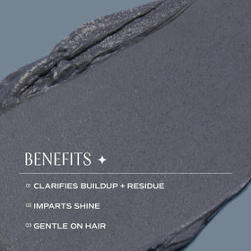 INNERSENSE applying mask to damp hair demonstrating clarifying action