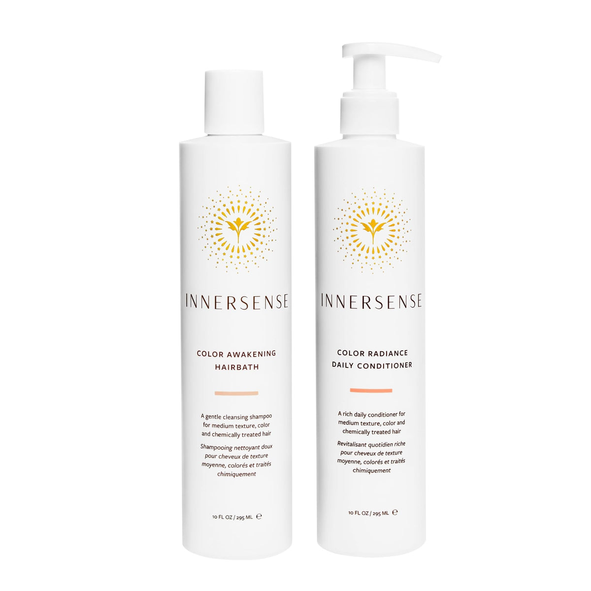 INNERSENSE duo front packaging showing both bottles and product identity benefits