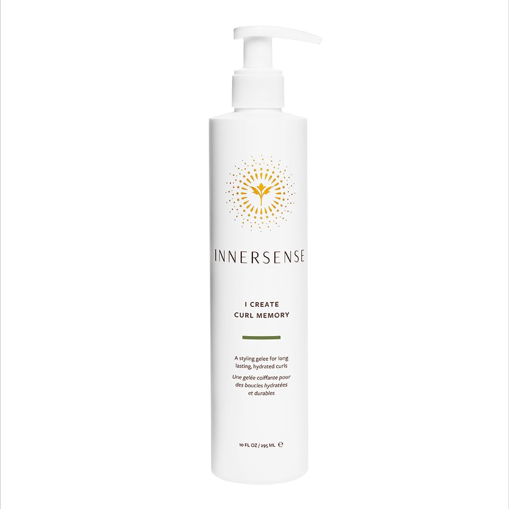 INNERSENSE front bottle 10 oz shows product and brand, clear styling gel benefits hold