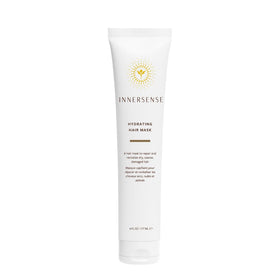 INNERSENSE hydrating hair mask front jar shows clean packaging and size benefit