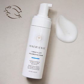 Innersense application on damp hair adding lift at roots for fuller shape