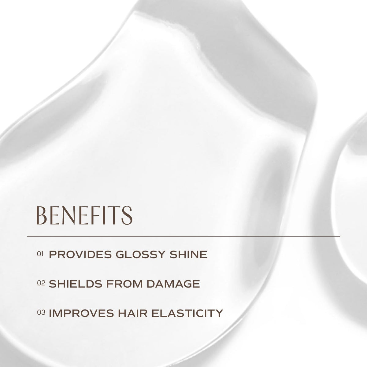INNERSENSE applied to towel-dried hair showing immediate smoothing benefit