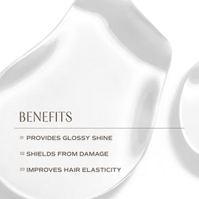 INNERSENSE applied to towel-dried hair showing immediate smoothing benefit