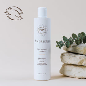 INNERSENSE quinoa rice shea ingredients arranged to highlight nourishment