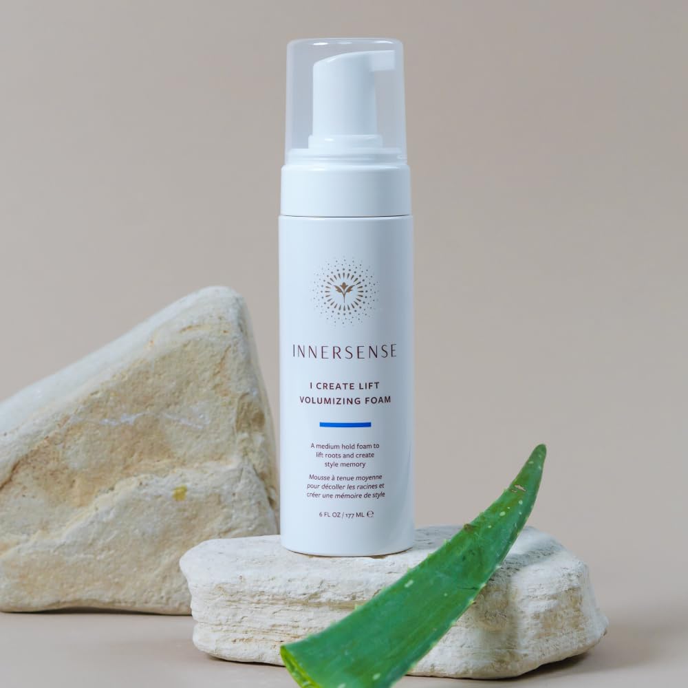 INNERSENSE on bathroom shelf in lifestyle setting for clean-beauty reassurance