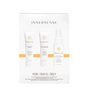 INNERSENSE hair trio used on beach hair showing humidity control benefit