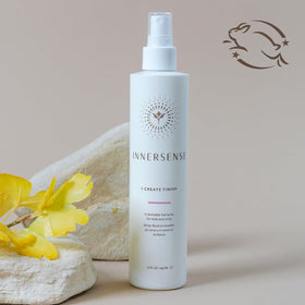 INNERSENSE spray fine mist closeup demonstrating even coverage and lightweight hold