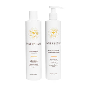 INNERSENSE front packaging showing duo and clean design, highlights gentle volumizing benefit