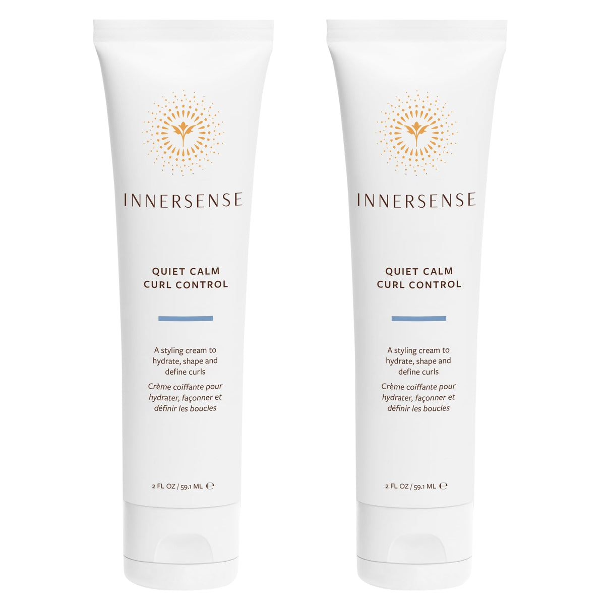 INNERSENSE front packaging showing two 2 fl oz tubes for travel-friendly styling