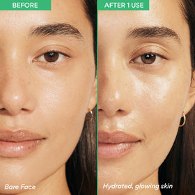 innisfree label closeup showing key ingredients for hydration benefit