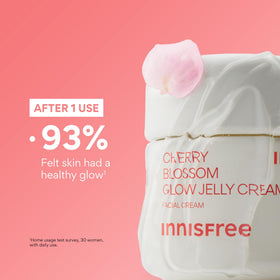 innisfree cherry blossom close-up emphasizing soothing plant-derived benefit