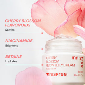 innisfree jar beside 1.69 fl oz scale showing true size benefit