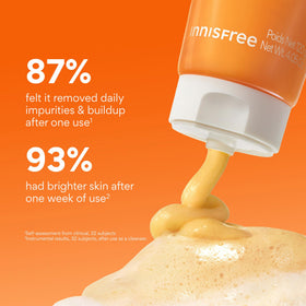 innisfree foam lather activated with water for gentle cleansing