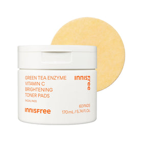 innisfree front packaging showing pads and brightening benefit