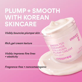 innisfree close-up cream texture, displays lightweight gel-cream absorption