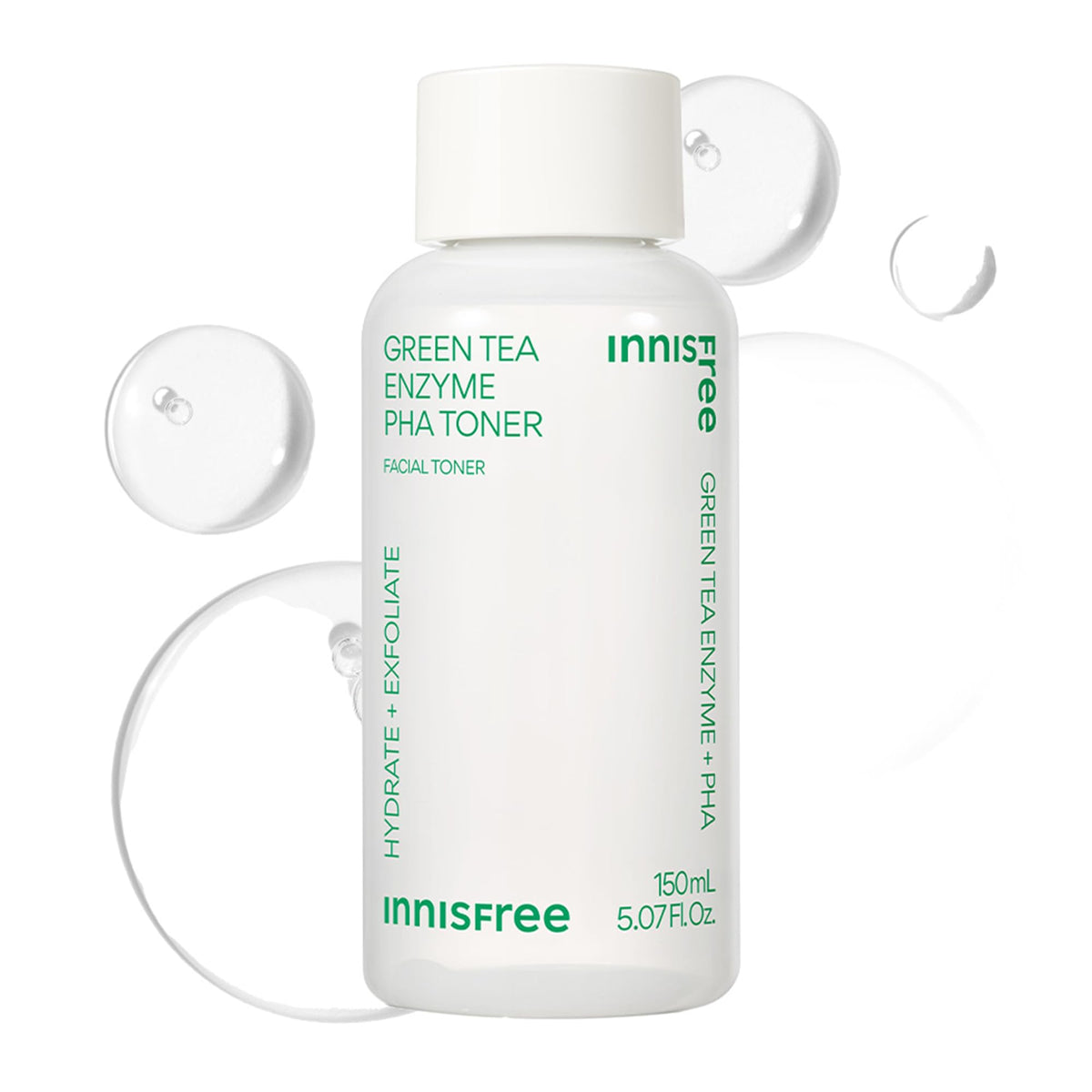 innisfree front bottle view showing packaging and easy dispensing benefit