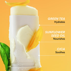innisfree label close-up showing SPF50+ and ingredient clarity benefit