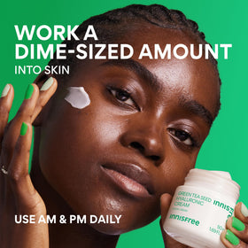 innisfree jar on bathroom counter lifestyle scene emphasizing daily routine use