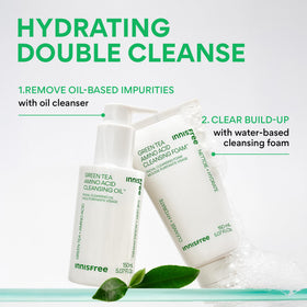 innisfree on bathroom shelf in lifestyle scene conveying daily skincare routine