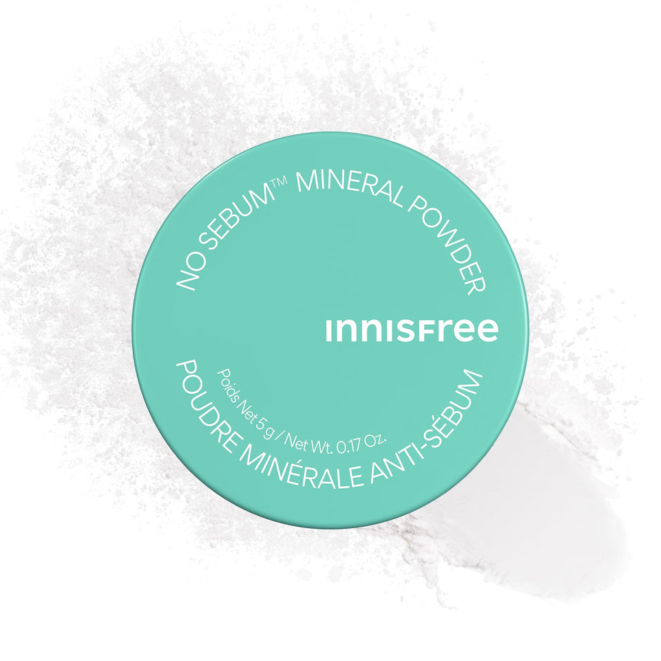 innisfree powder jar front view shows compact design and travel convenience