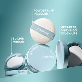 innisfree compact mirror reflecting face for on-the-go shine control