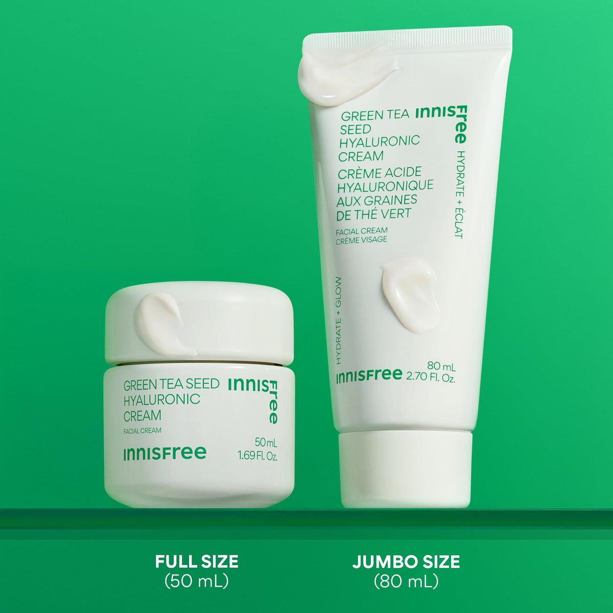 innisfree open jar texture close-up showing creamy hyaluronic hydration