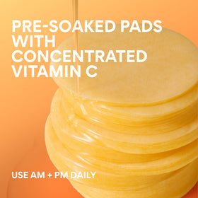 innisfree pad in hand applying to cheek for quick brightening