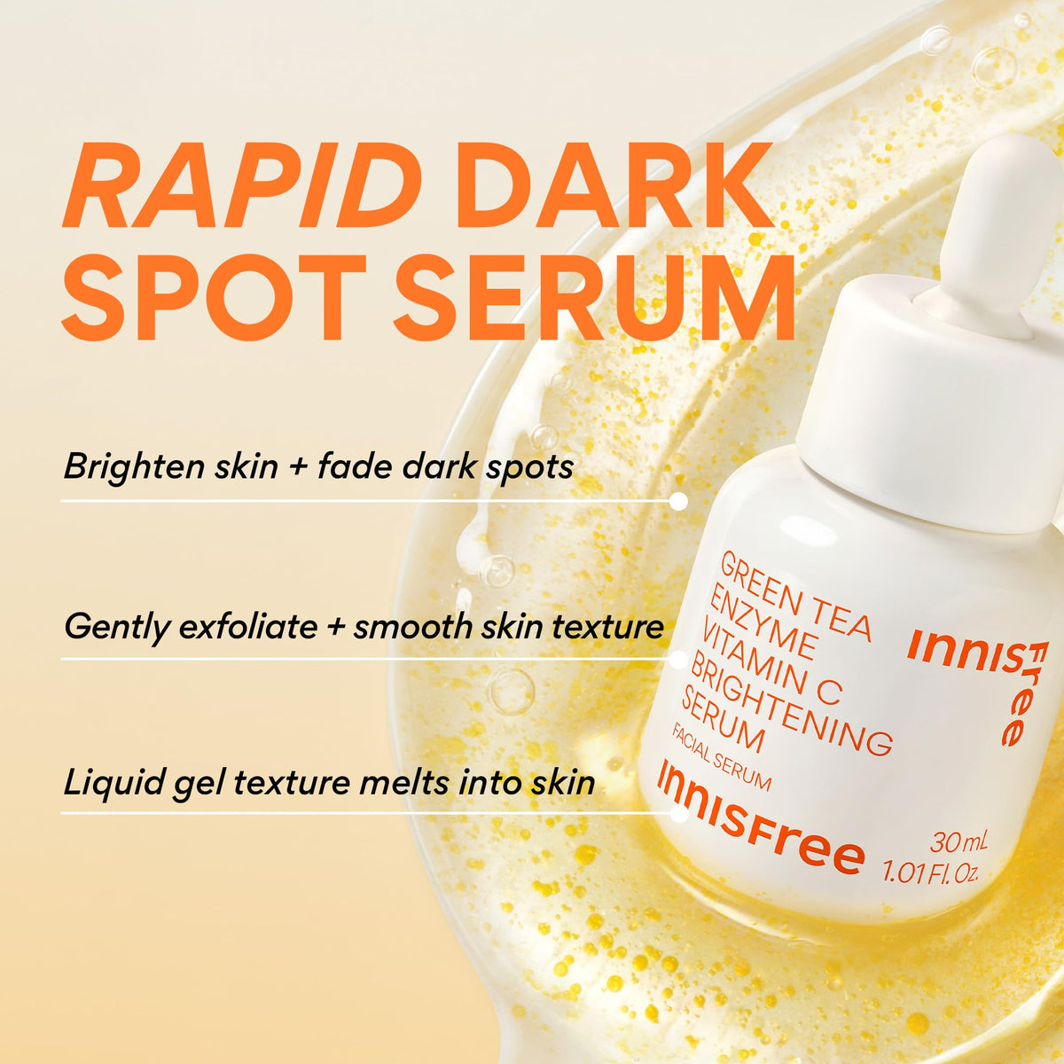 innisfree dropper dispensing serum texture for smooth absorbency