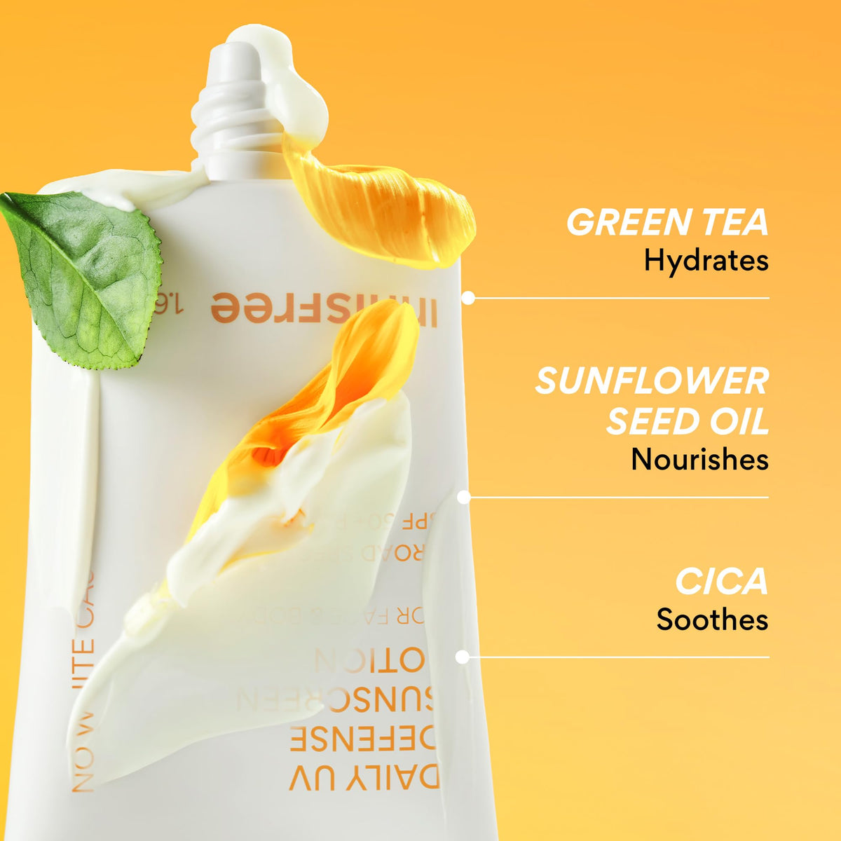innisfree tube cap open showing controlled dispense for easy application