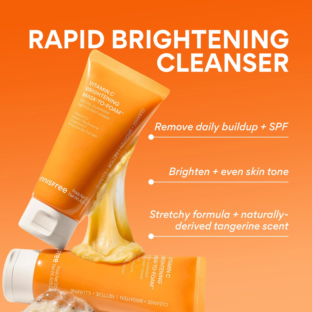 innisfree stretchy cream texture close-up for easy mask application