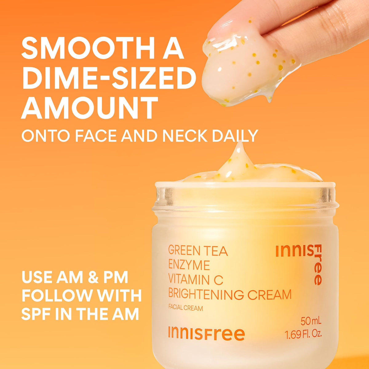 innisfree travel size next to sunscreen for layering and protection