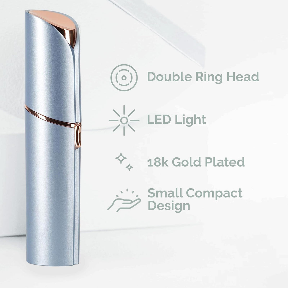 innobeaut close-up of dual-ring cutting head highlighting gentle precise trimming