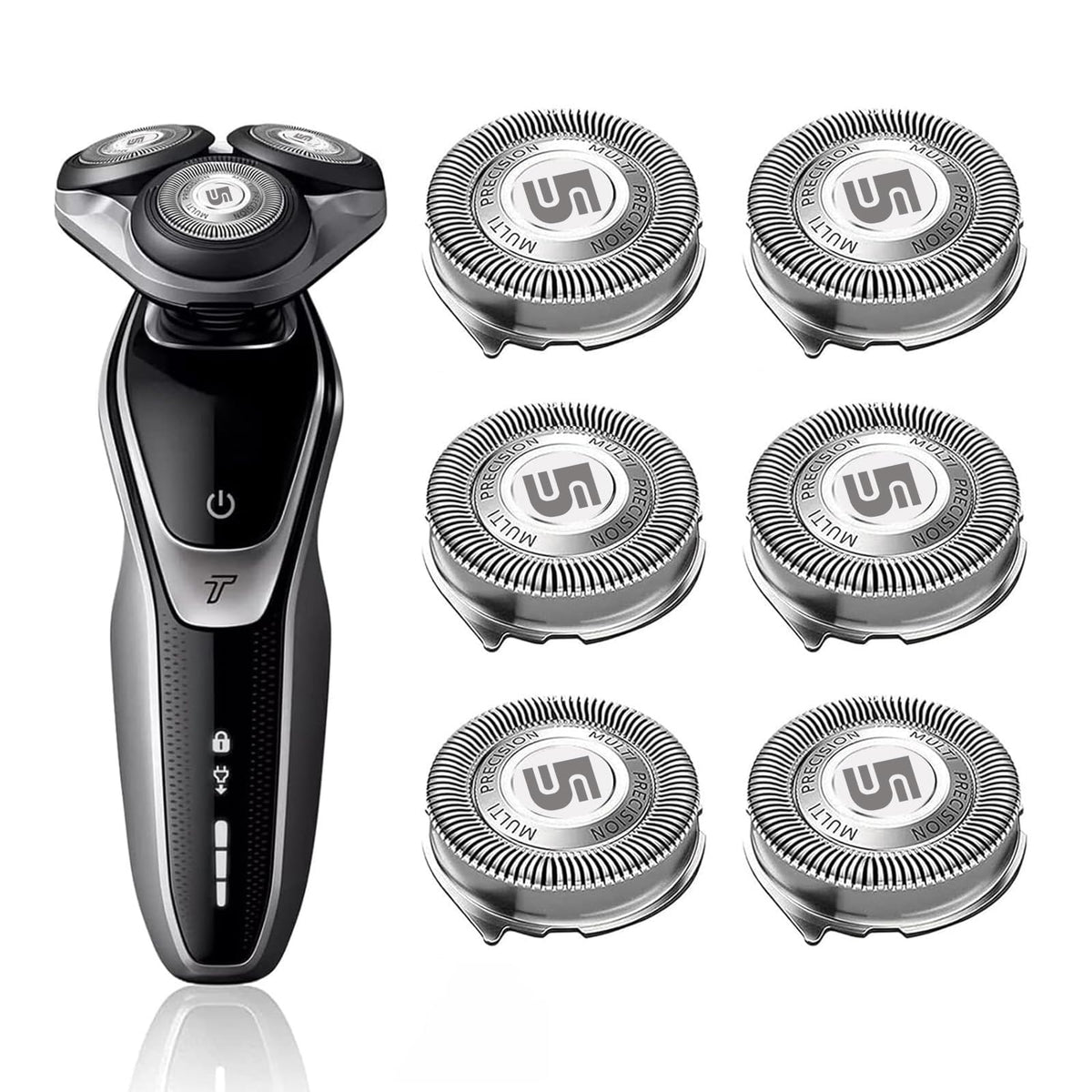 innobeaut front packaging showing six SH50 replacement heads and compatibility details for quick purchase choice