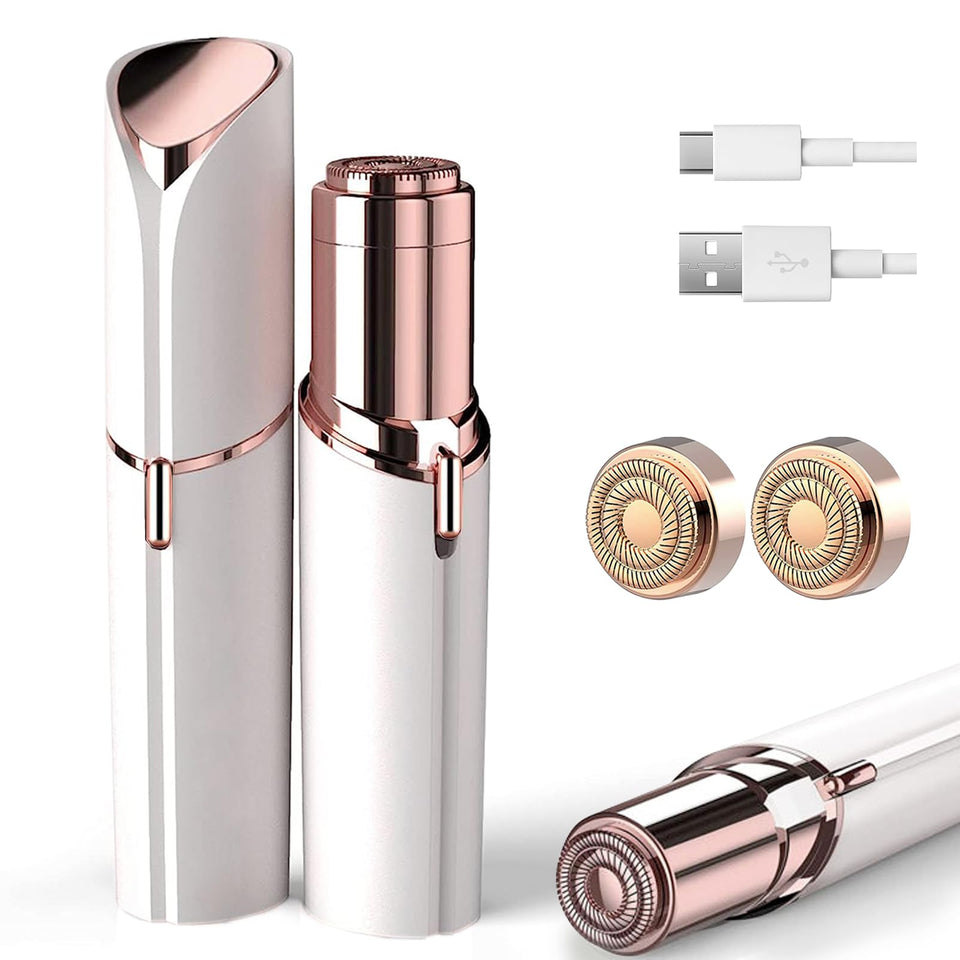 innobeaut front view of face shaver showing compact design and easy grip
