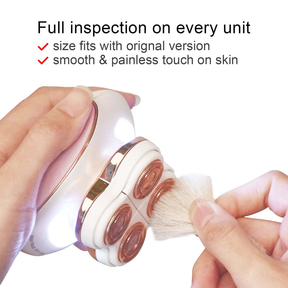 innobeaut close-up of cutting surface demonstrating precise smooth shave benefit