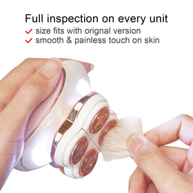 innobeaut close-up of cutting surface demonstrating precise smooth shave benefit