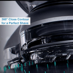 innobeaut installed on Philips Norelco shaver demonstrating easy snap-in fit and restored performance