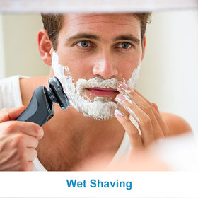 innobeaut on bathroom vanity in lifestyle scene indicating reliable everyday grooming convenience