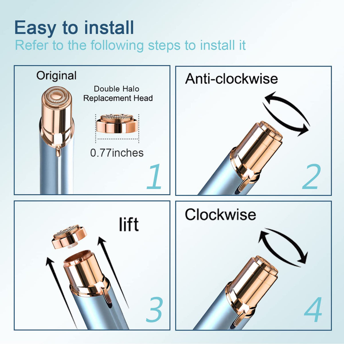 innobeaut six-pack array displayed to show value and number of replacements