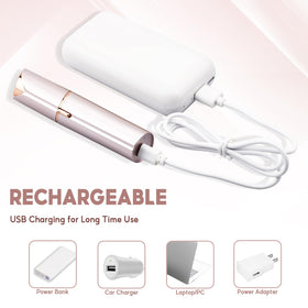 innobeaut two replacement heads and cleaning brush displayed for longer use